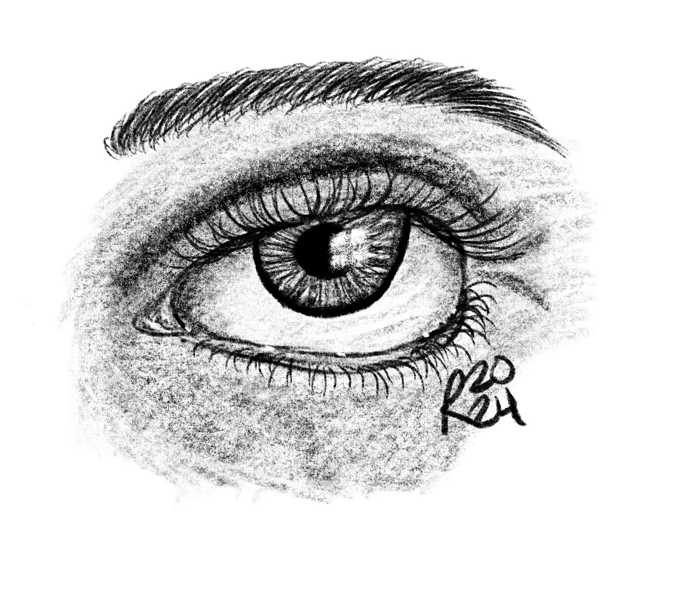 Resting & Looking Drawing